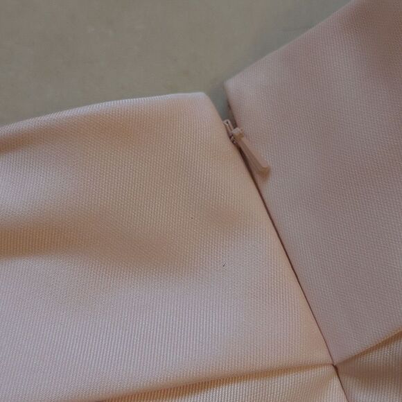 NWT Alfred Sung Off-Shoulder Blush Pink Dress Satin Twill Size 10 - Picture 12 of 14